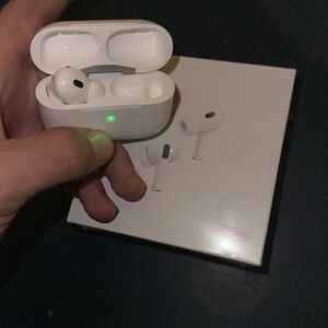 White Wireless Earbuds with Charging Case